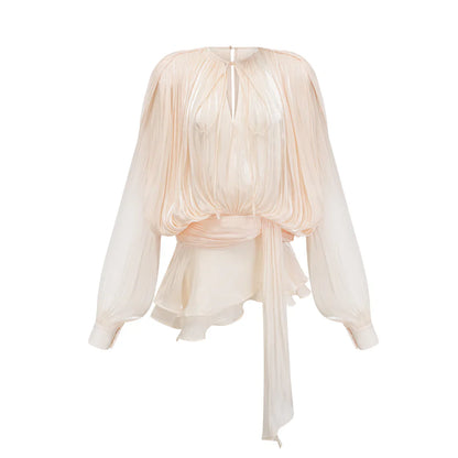 Eugénie Fully Pleated Ruffled Mini Dress