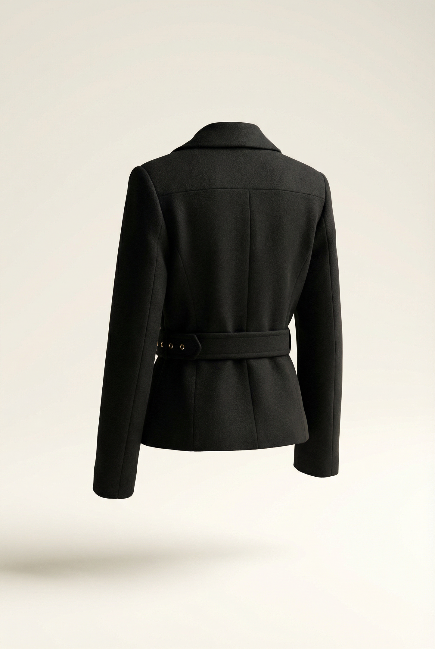 Claudia Short Belted Blazer – Black