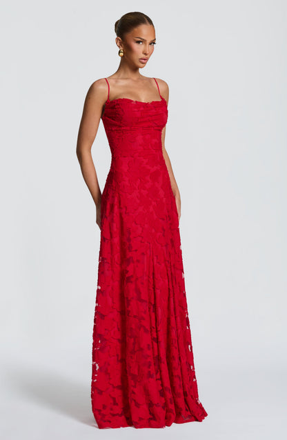 Francis Maxi Dress - Red