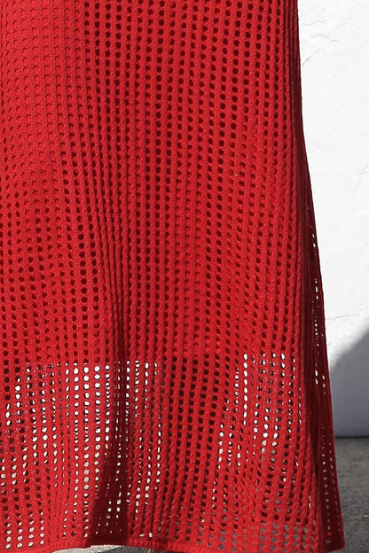 ESSENTIAL - Airlie Crochet Maxi Dress - Natural